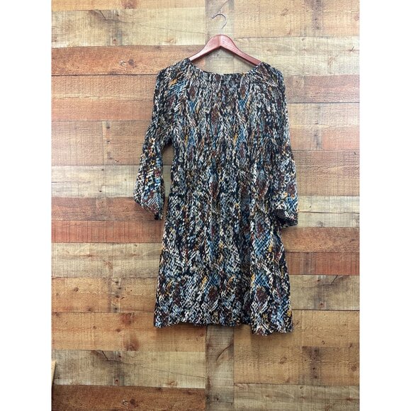 Spense Womens Bell Sleeve Dress Size 10 Multicolor Print Polyester - Picture 6 of 7